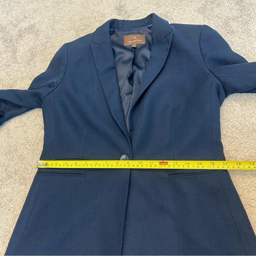MELANIE Lyne blue blazer Sz 8 career business professional 
Excellent condition - Picture 12 of 14